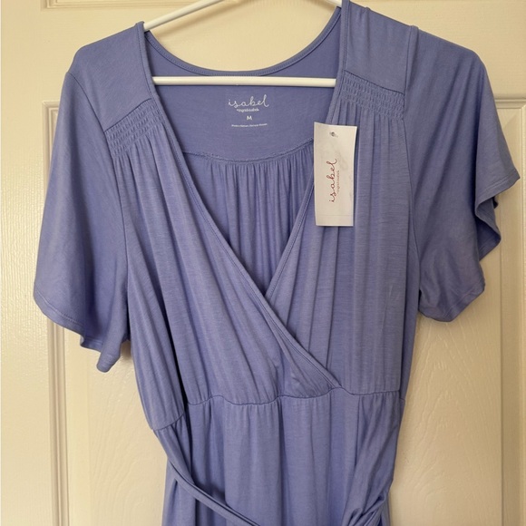 Isabel by Ingrid & Isabel Purple Midi/Maxi Dress with Flutter Sleeves - Picture 3 of 5